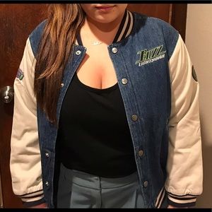 Buzz Lightyear Quilted Lined Jean Jacket Disney